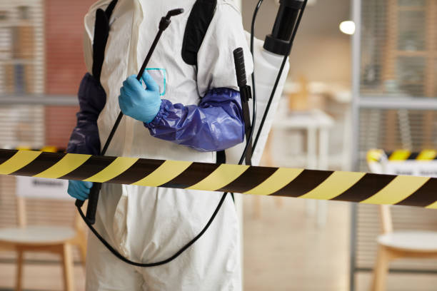 Professional Sewage Cleanup technician working in Springville, VA
